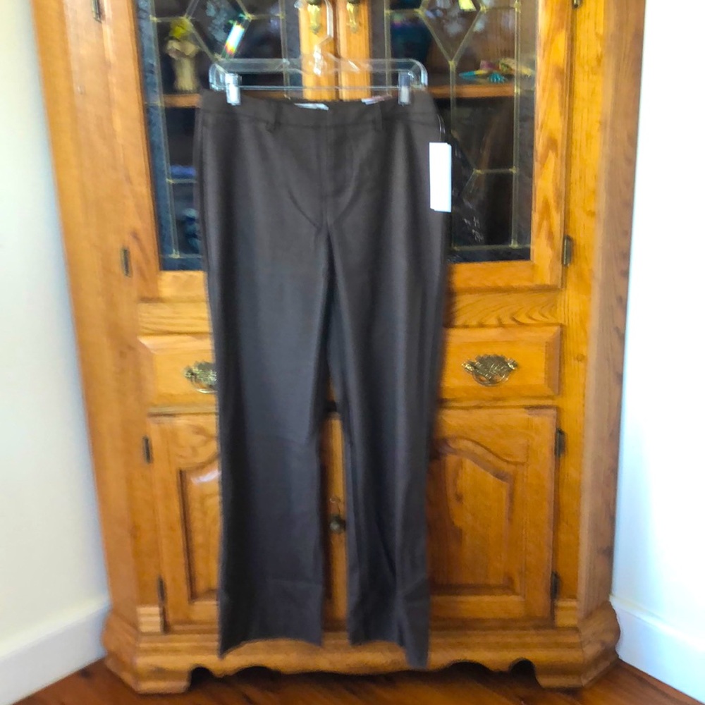 NWT Coldwater Creek Whisper Flannel Trousers Woman’s Size 6 Brown
